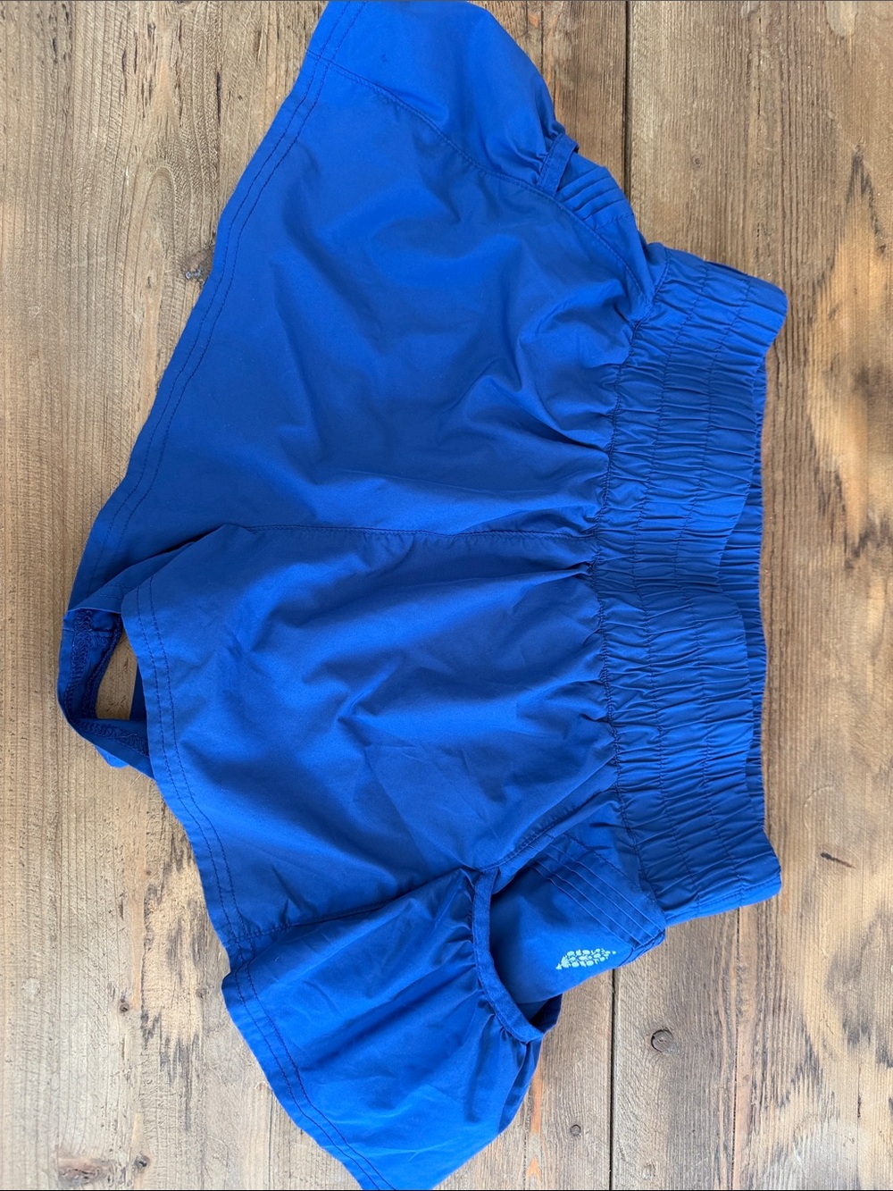 FP MOVEMENT Women’s Blue Athletic Shorts with Smocked Waist sz SMALL